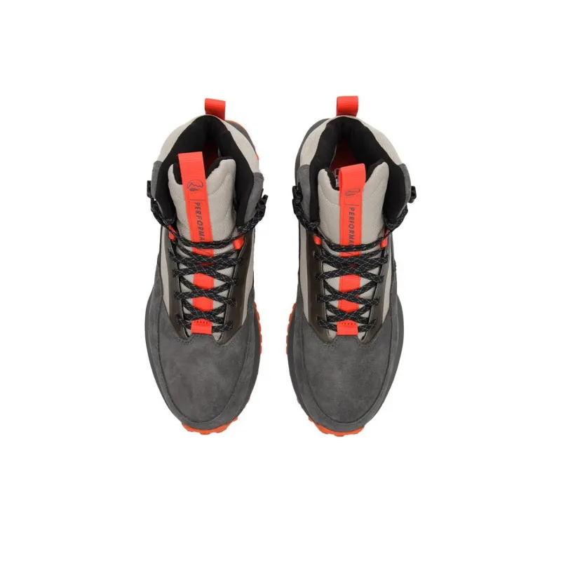Timberland Anti Slip Wear Resistant High Top Trekking Shoes Men's Gray-2