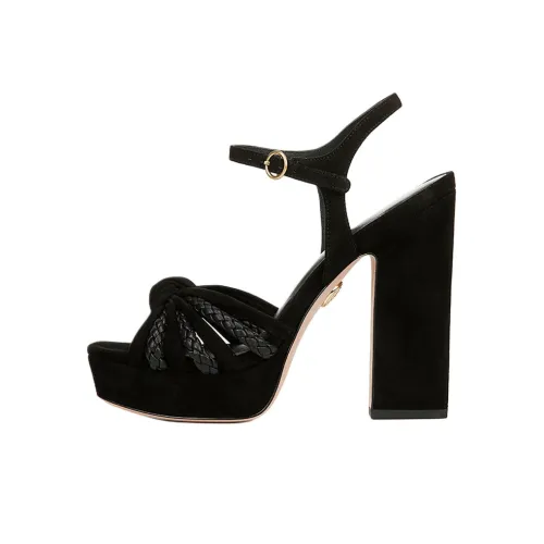 VERONICA BEARD Flavia Strap Sandals 12cm Women's Black