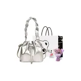 Silver+Exclusive Shopping Bag+Greeting Card+Dried Flower