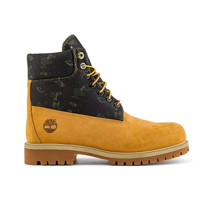 Timberland Heritage 6 Inch Boot 'Wheat Nubuck With Camo'-1