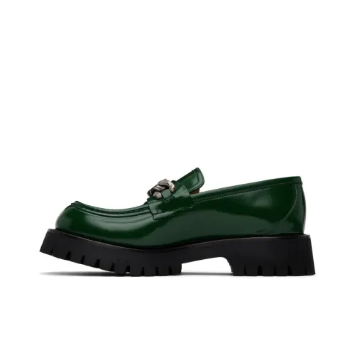 GUCCI Loafers Men Green/Black