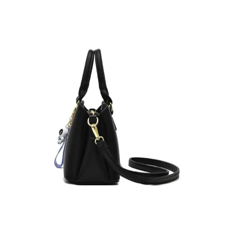 Weymond PU Handbag Regular Women's Black/Khaki/Earth Yellow/Pink/Green/Ecru/Red-1