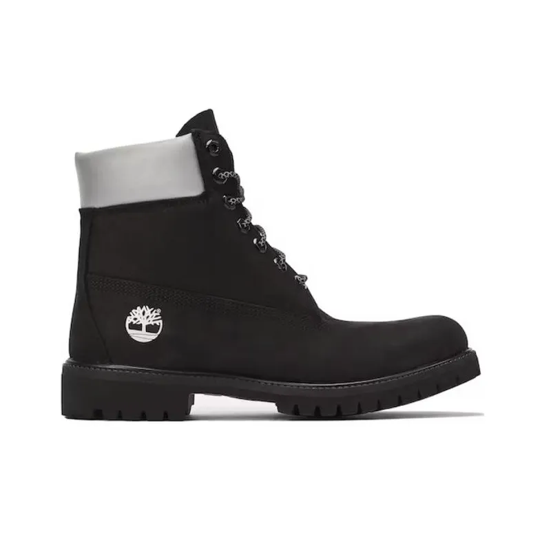 Timberland 6' Boot Dtlr Black Silver-1