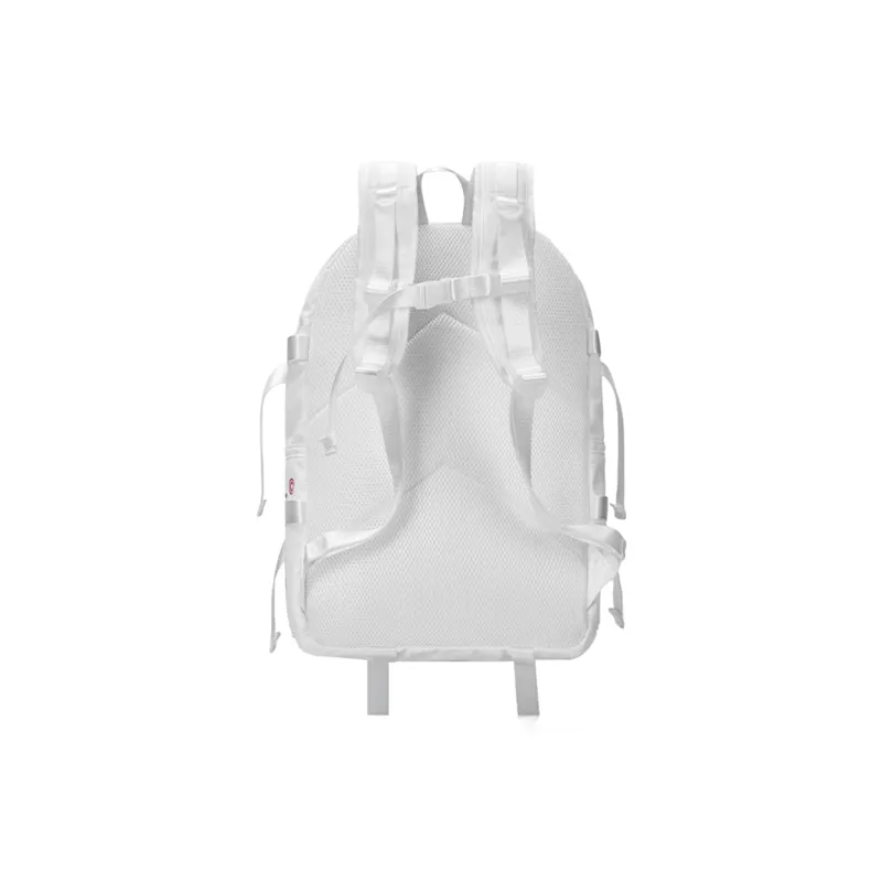 FINITE LOOP Eco Friendly Fabric Backpacks Unisex White-2