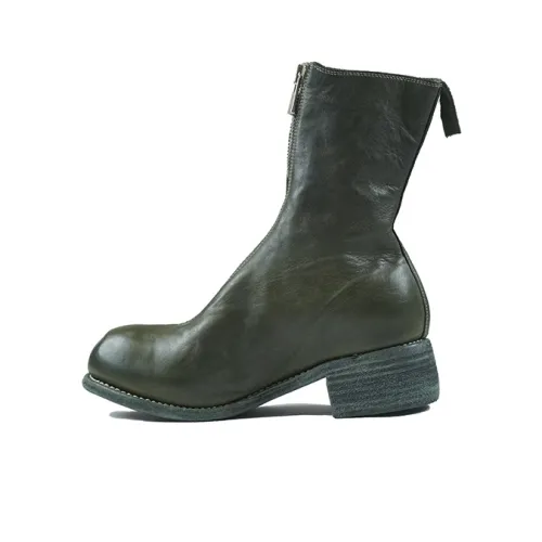 GUIDI Ankle Boots Women's High-Top Olive Green