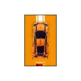 42056 Porsche GT3 Alloy Frame Back Panel (Building Blocks Not Included)