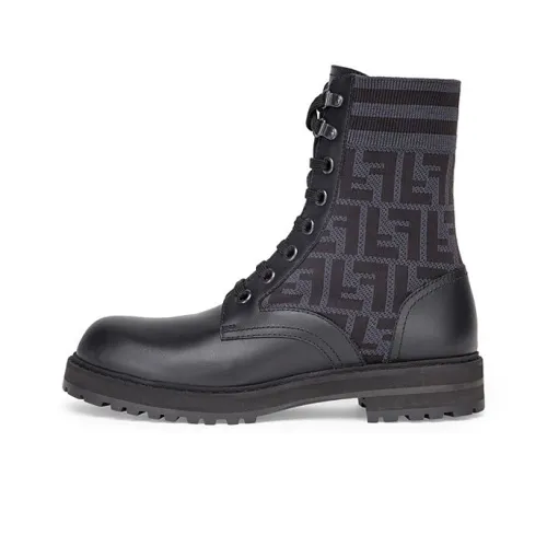 FENDI Martin Boots Men Black