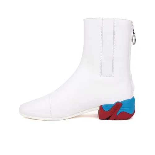 RAF SIMONS Ankle Boots Women's White/Blue