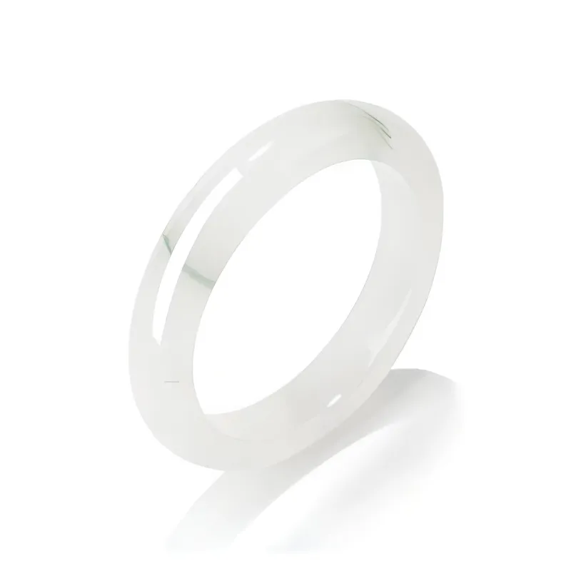 Artisan Lock Heart Jade Tianshan Jade Jade Bangles Women's-0