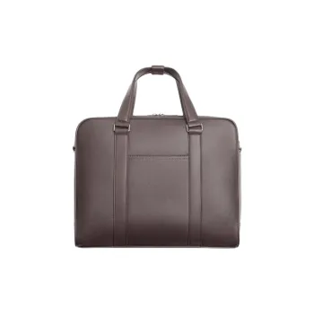 ZARA PU Polyurethane Artificial Leather Polyester One Shoulder Crossbody Portable Briefcases Regular Men's Brown