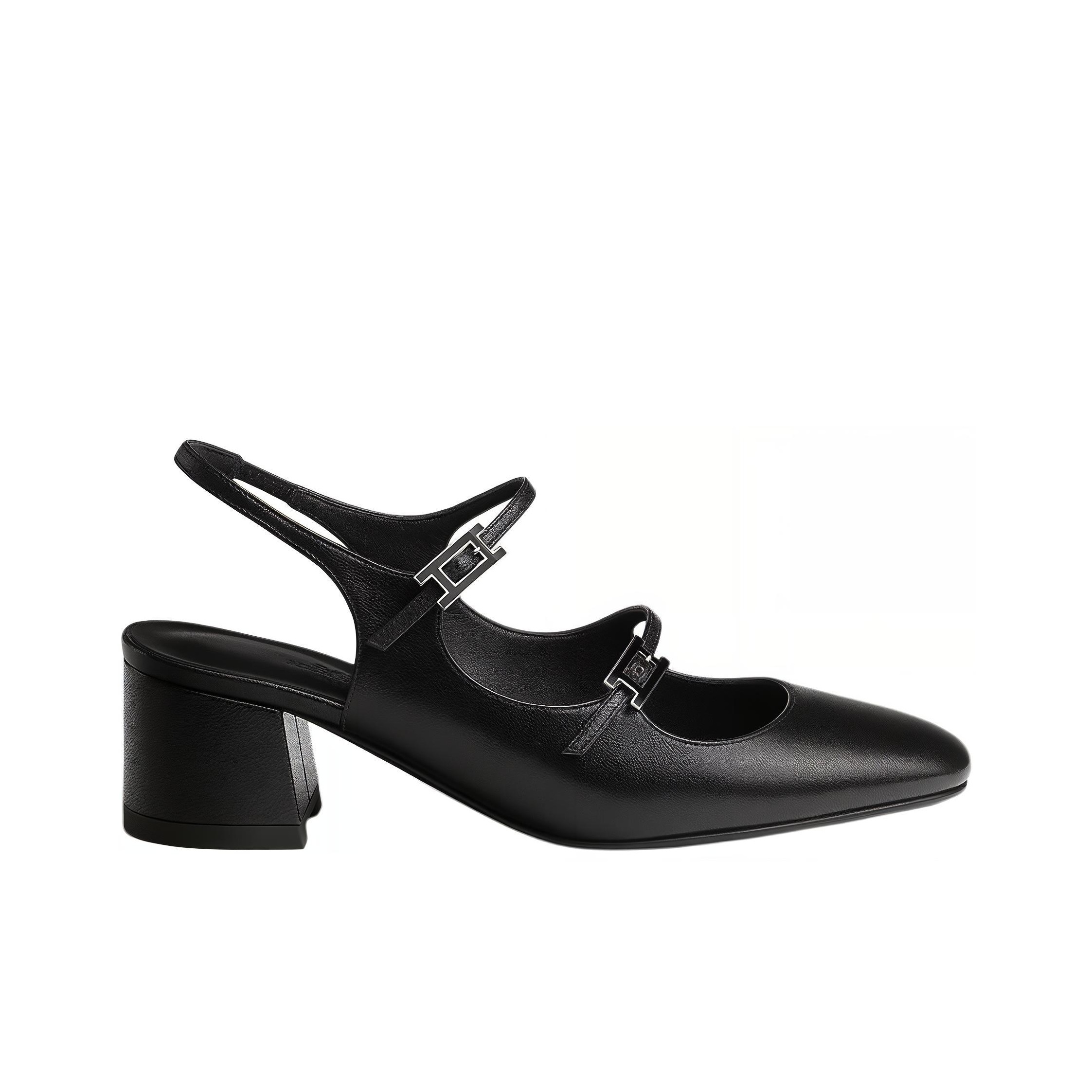 HERMES ブラック ダブルバックルシューズ 41 Black - Women's Shoes | Hermès Mainland China