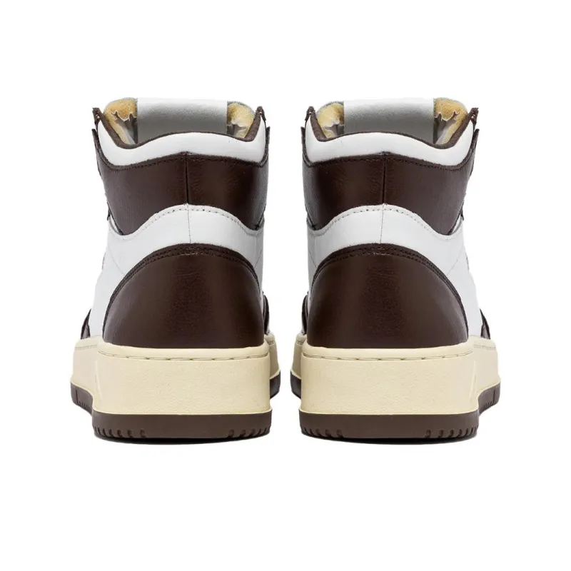 AUTRY Medalist High-Top Skateboard Shoes Men's White Umber-3