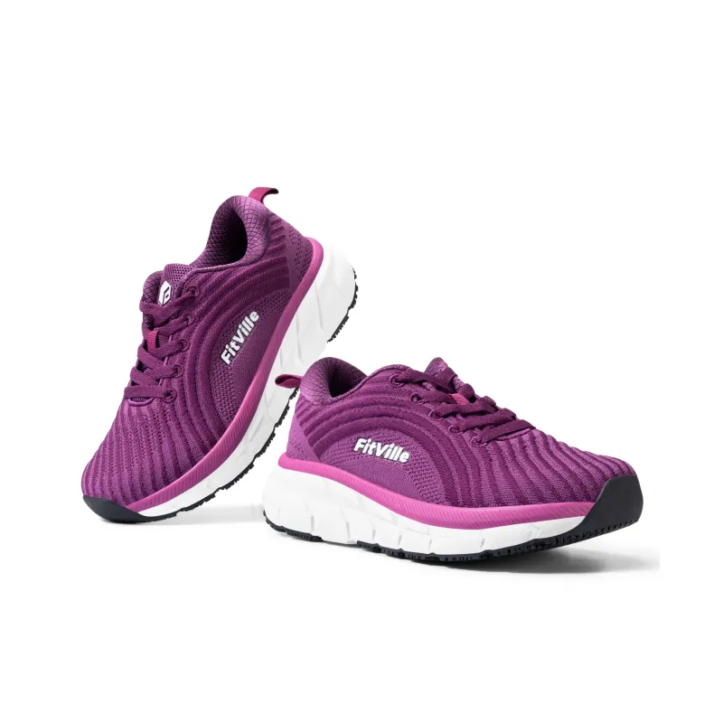 Fitville Wear-Resistant Slip-Resistant Low-Top Running Shoes Women's Sky Blue-6