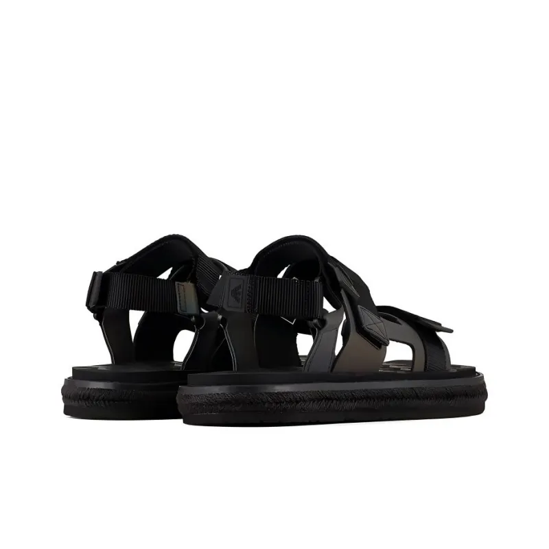 EMPORIO ARMANI One Strap Sandals Men's Black-3