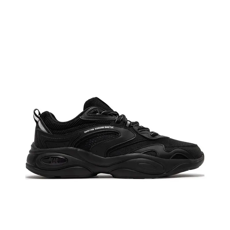 361° Slip Resistant And Breathable Low Top Chunky Sneakers Men's Black-1