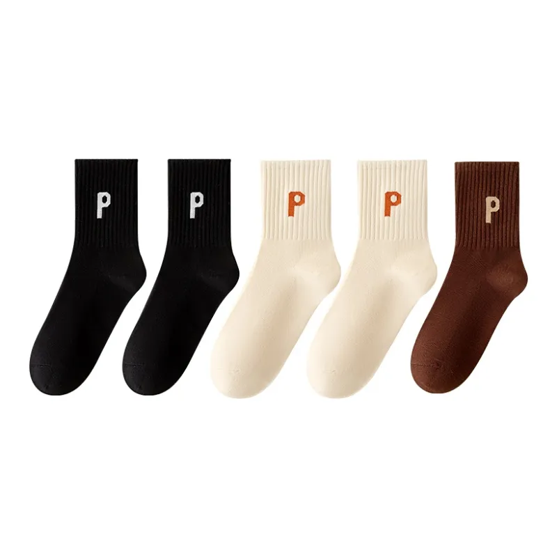 MIIOW Mid-Calf Socks Women's 5 Pack-9