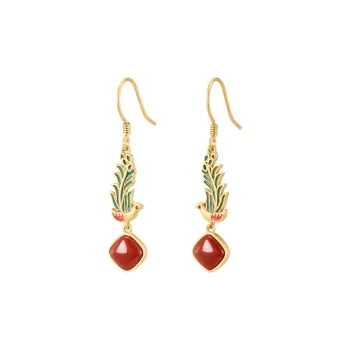 Mom's Gift Agate Earrings Women's