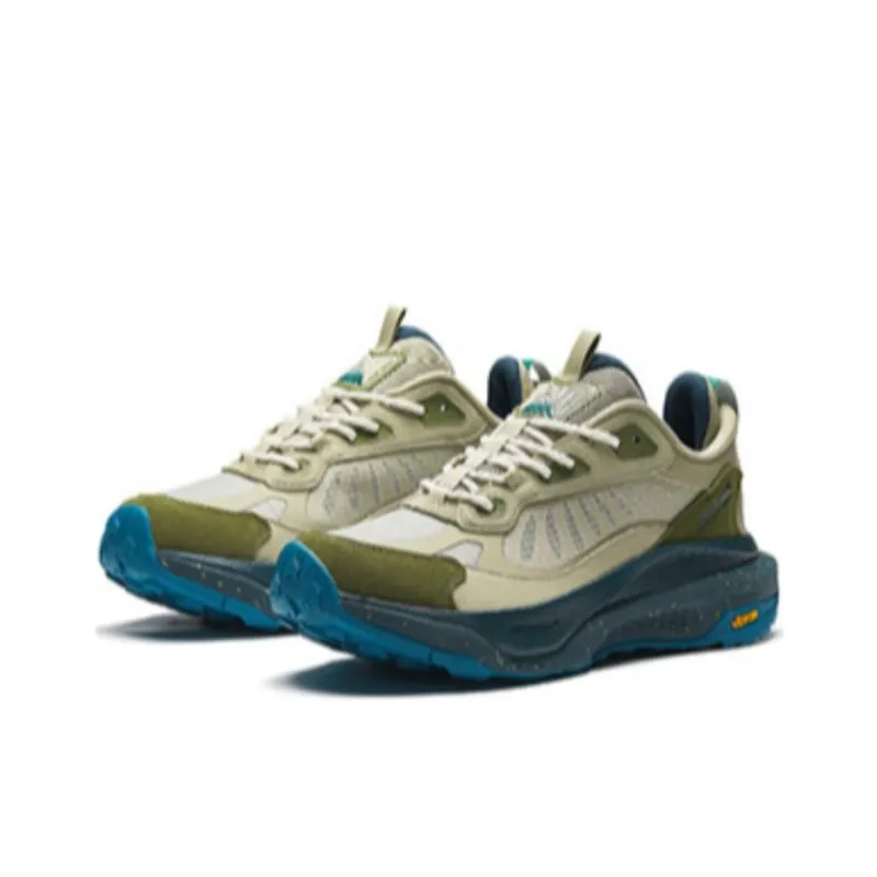 Anta Mountain Pro Wear-Resistant Low-Top Casual Shoes Men's Green Blue-2