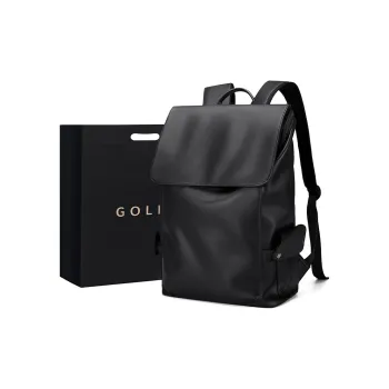 GOLF Synthetic Leather Students Backpack Tubas Men's Black/Gray