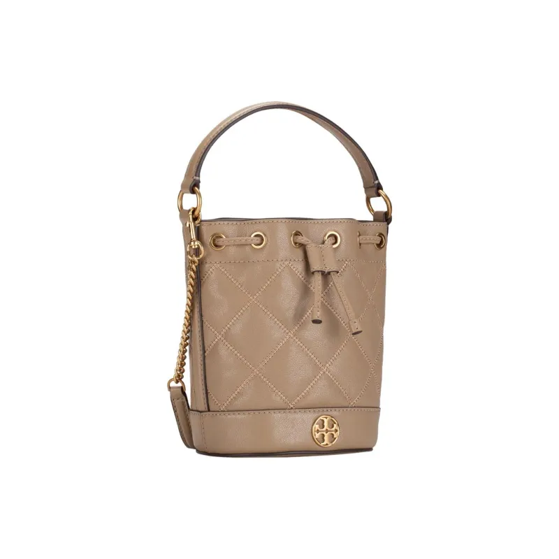 TORY BURCH Nappa Leather Bucket Bag, Shoulder Bag, Crossbody Bag, Handbag Mini Women's Almond Flour-1