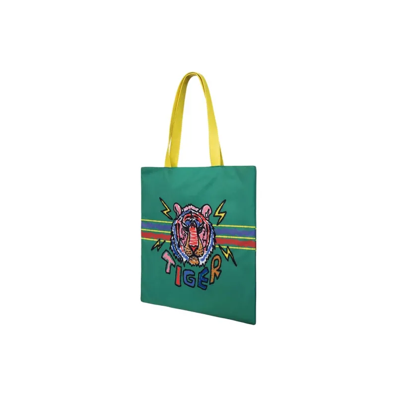MAH Polyester Shoulder Bag Medium Size Unisex Green-2
