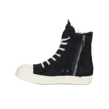 RICK OWENS/RO High Top Skateboard Shoes Men's Black