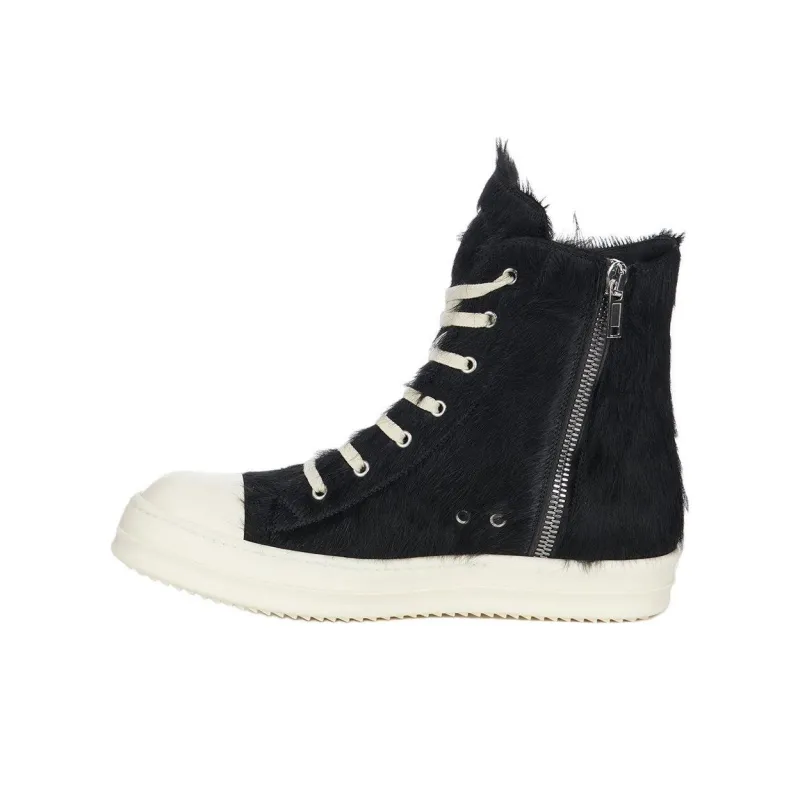 RICK OWENS/RO High Top Skateboard Shoes Men's Black-0