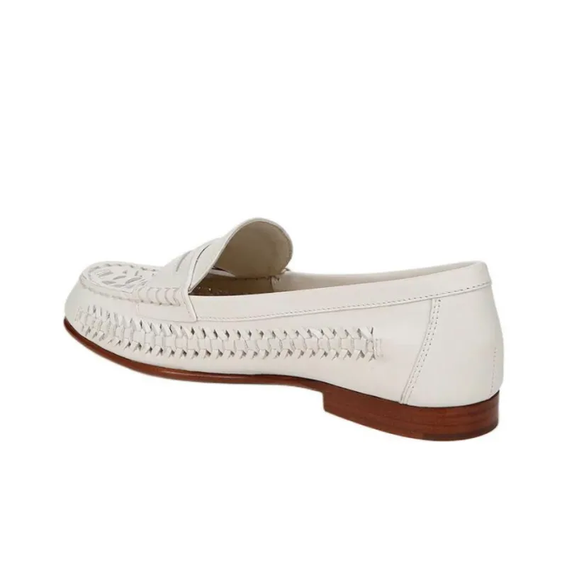 VERONICA BEARD Penny Loafers Women's White-3