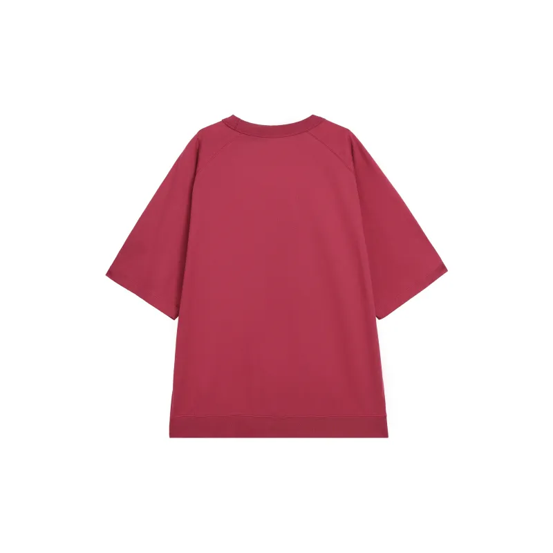 UNIQLO T Shirts Unisex Fuchsia-1