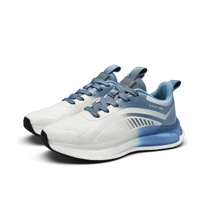AOKANG Low Top Popcorn Casual Running Shoes Men's White Blue-3