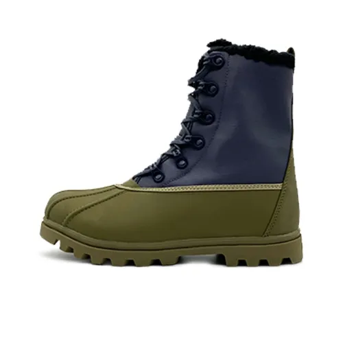 Native Shoes Snow Boots Unisex Navy Blue/Army Green