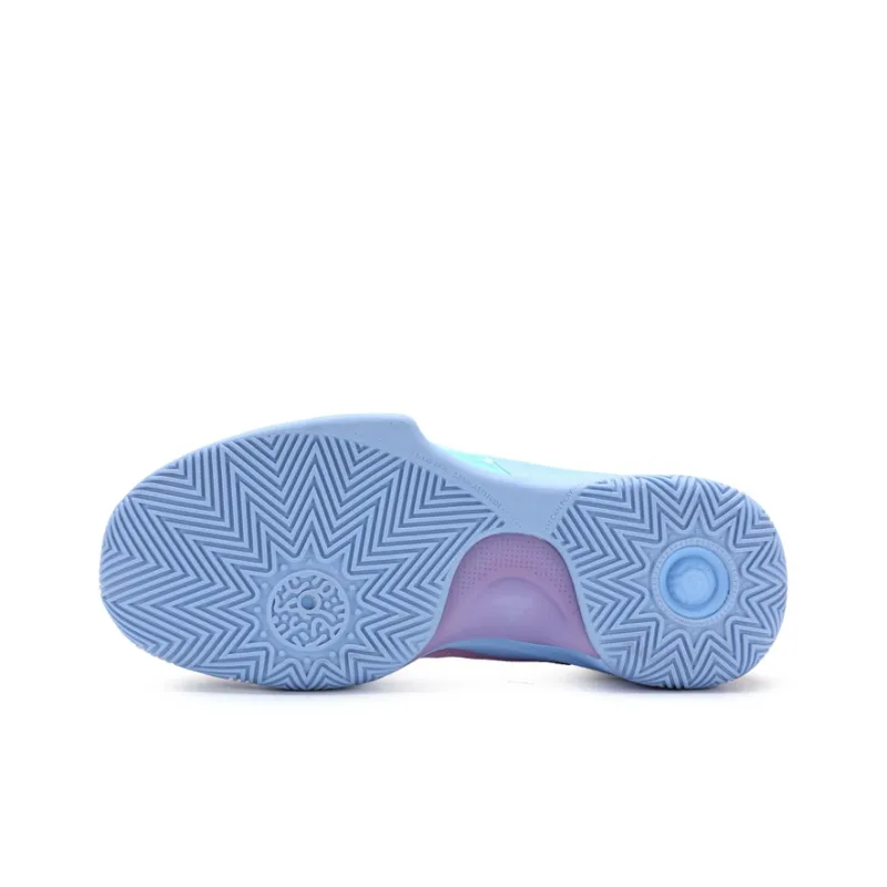 PEAK Basketball Shoes Women's Low Top Ecru/Light Purple-5