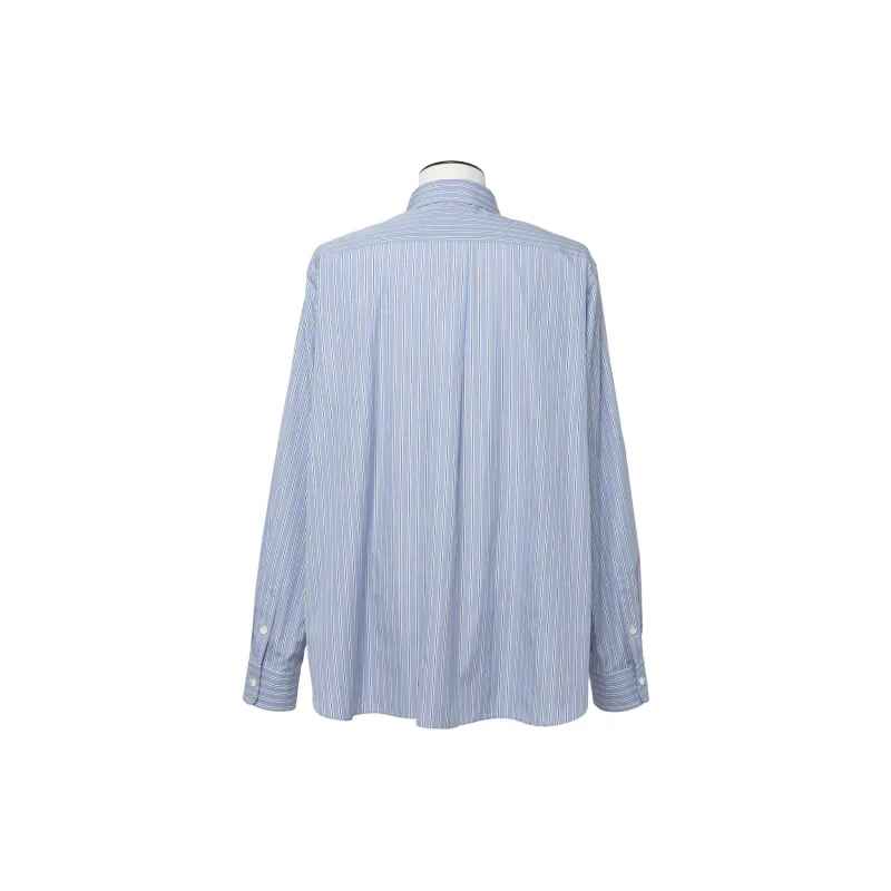Sacai Shirt Men's Light Blue Stripes-1