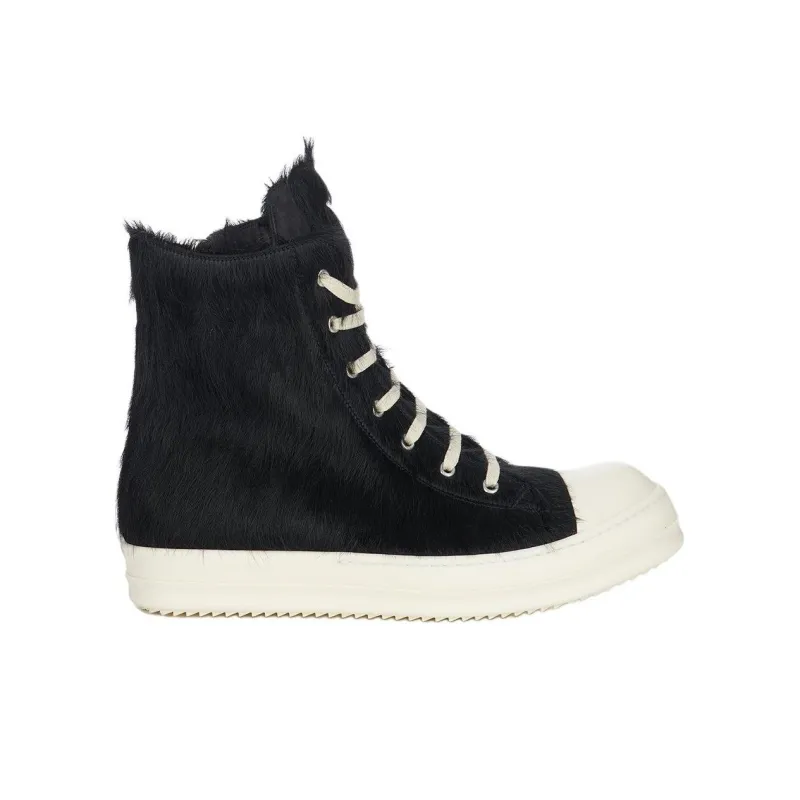 RICK OWENS/RO High Top Skateboard Shoes Men's Black-1