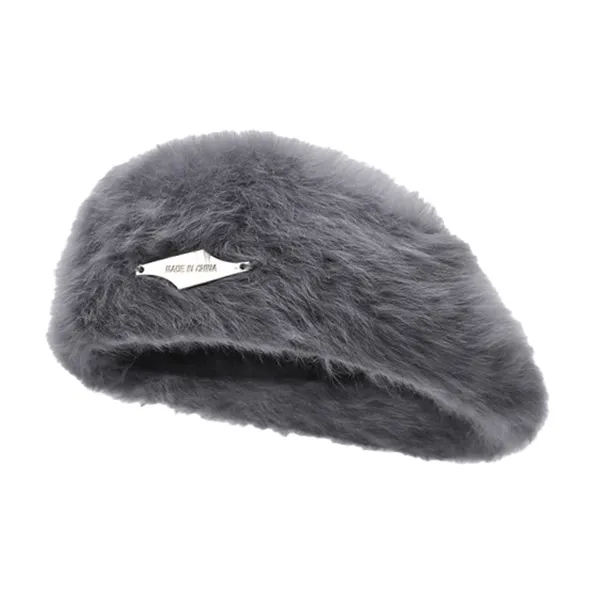 Mulinsen Rabbit Fur Blend Berets Unisex-3