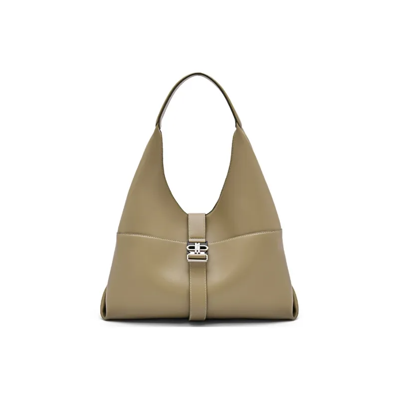 PEDRO PU Shoulder Bag Women's Black/Olive Green-6