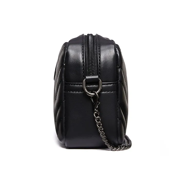 RED DRAGONFLY Polyurethane With Synthetic Leather Shoulder Bag Regular Women's Black/Ecru/White-2