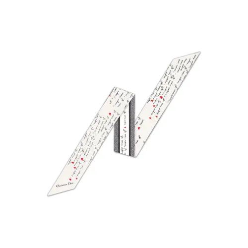 DIOR Silk Scarves Women's White