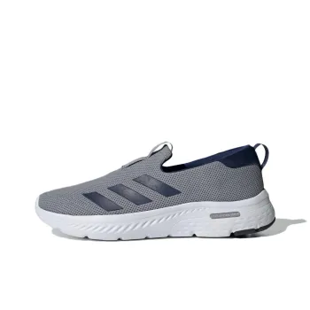 Adidas Cloudfoam Anti Slip And Wear Resistant Breathable Low Top Casual Shoes Men's Gray Blue White