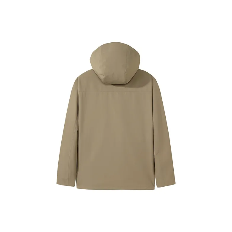 PIONEER CAMP Water Resistant Windproof Breathable Wear Resistant Single Layer Hard Shell Windbreaker Jacket Unisex-4