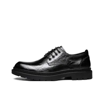 CHINT Dress Shoes Men Low Top Black