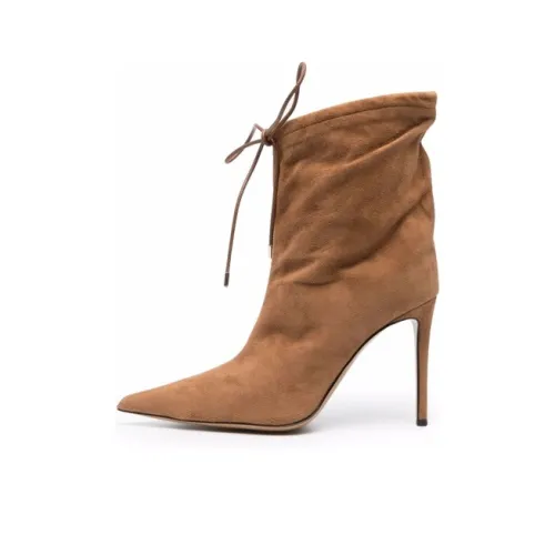 Alexandre Vauthier Pointed Lace-up Boots