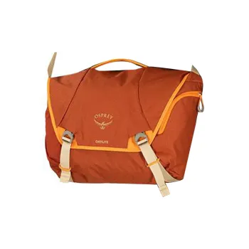 OSPREY Recycled Polyester Shoulder Bag, Crossbody Bag Regular Unisex Amber Orange