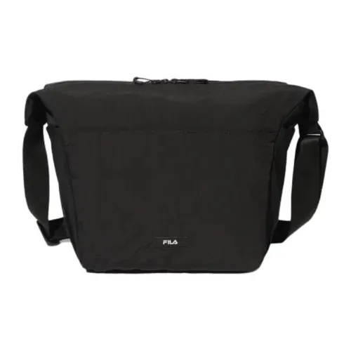 FILA Nylon Shoulder Bag, Crossbody Bag Regular Unisex Black
