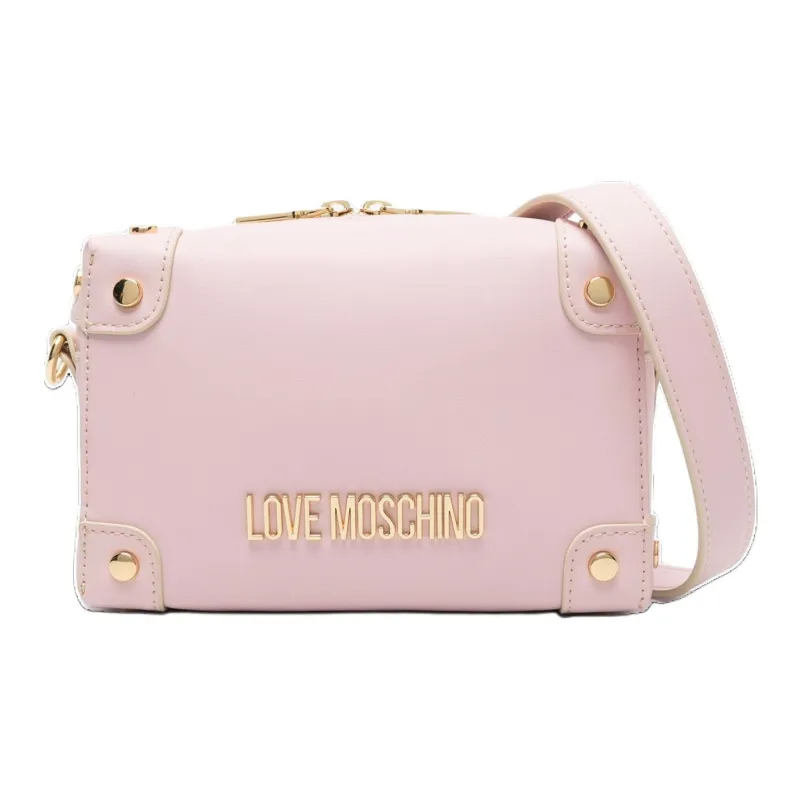 LOVE MOSCHINO Polyurethane Shoulder Bag Crossbody Bag Women's Pink-0