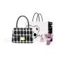 Plaid Black+Exclusive Shopping Bag+Greeting Card+Dried Flower