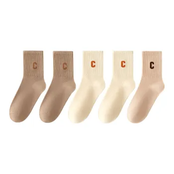 MIIOW Mid-Calf Socks Women's 5 Pack