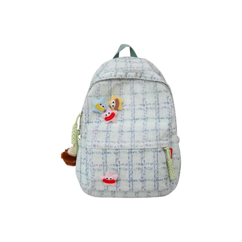 OURFUN Nylon Backpack Women's Pink/Green/Blue-2