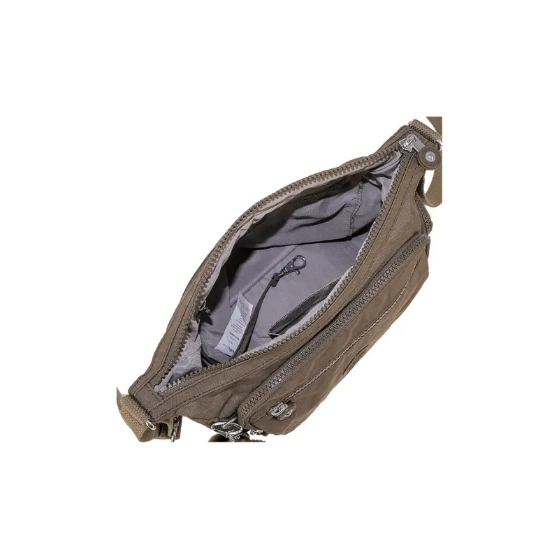 Kipling Recycled Polyamide Crossbody Bag, Shoulder Bag Women's Brown-3