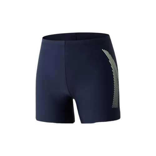 ANTA Swimming Shorts Men Dark Blue/Line Green